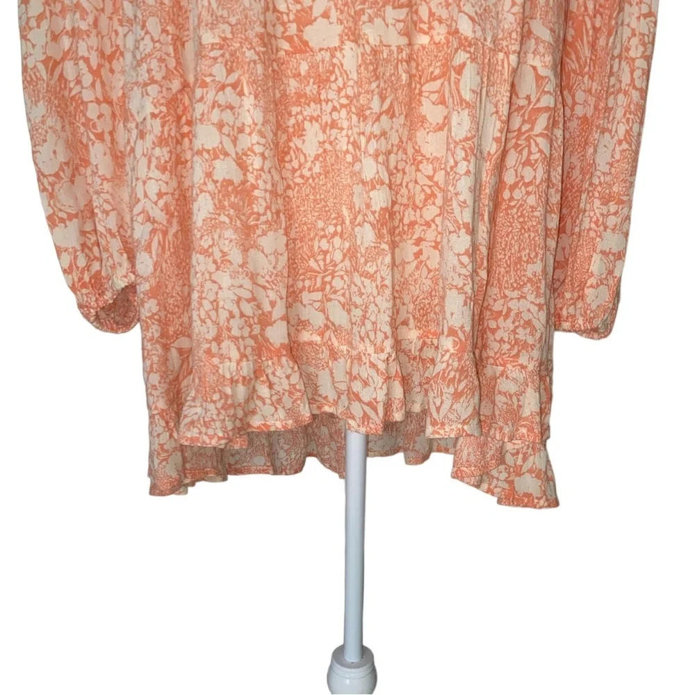 Anthropologie Claudia Floral Embroidered Baby Doll Top - S